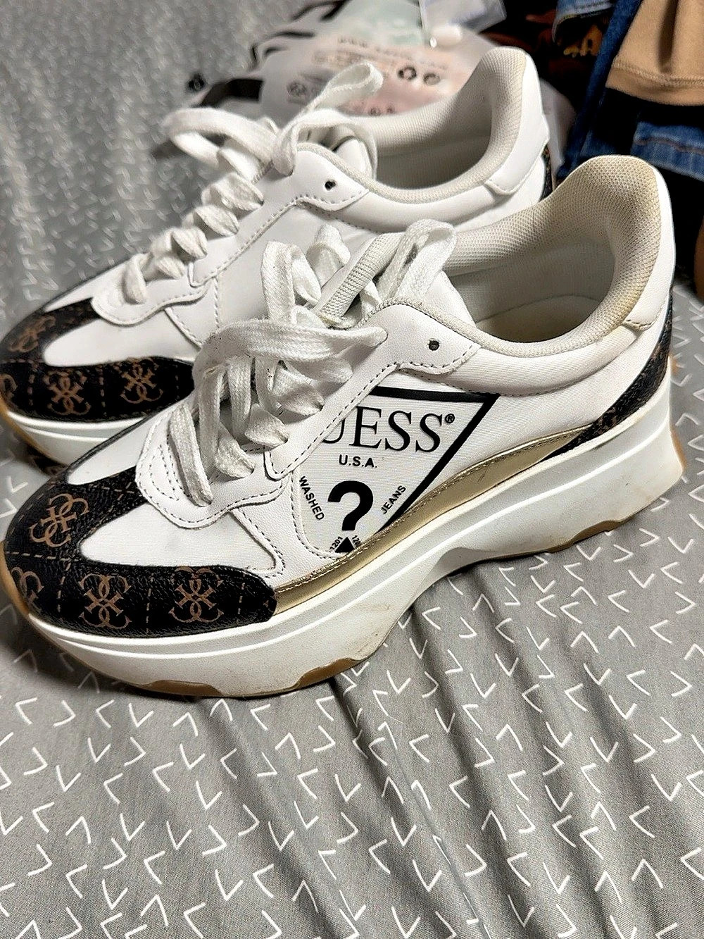 GUESS Nowah Chunky Platform Sneaker a bit of